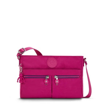 Kipling New Angie Fashion Crossbody Bags Pink Fuchsia | USA-19GRLQ